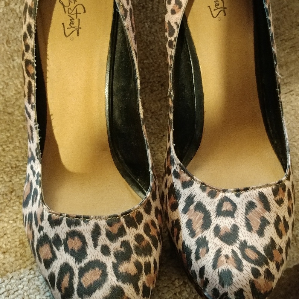 Leopard high heels